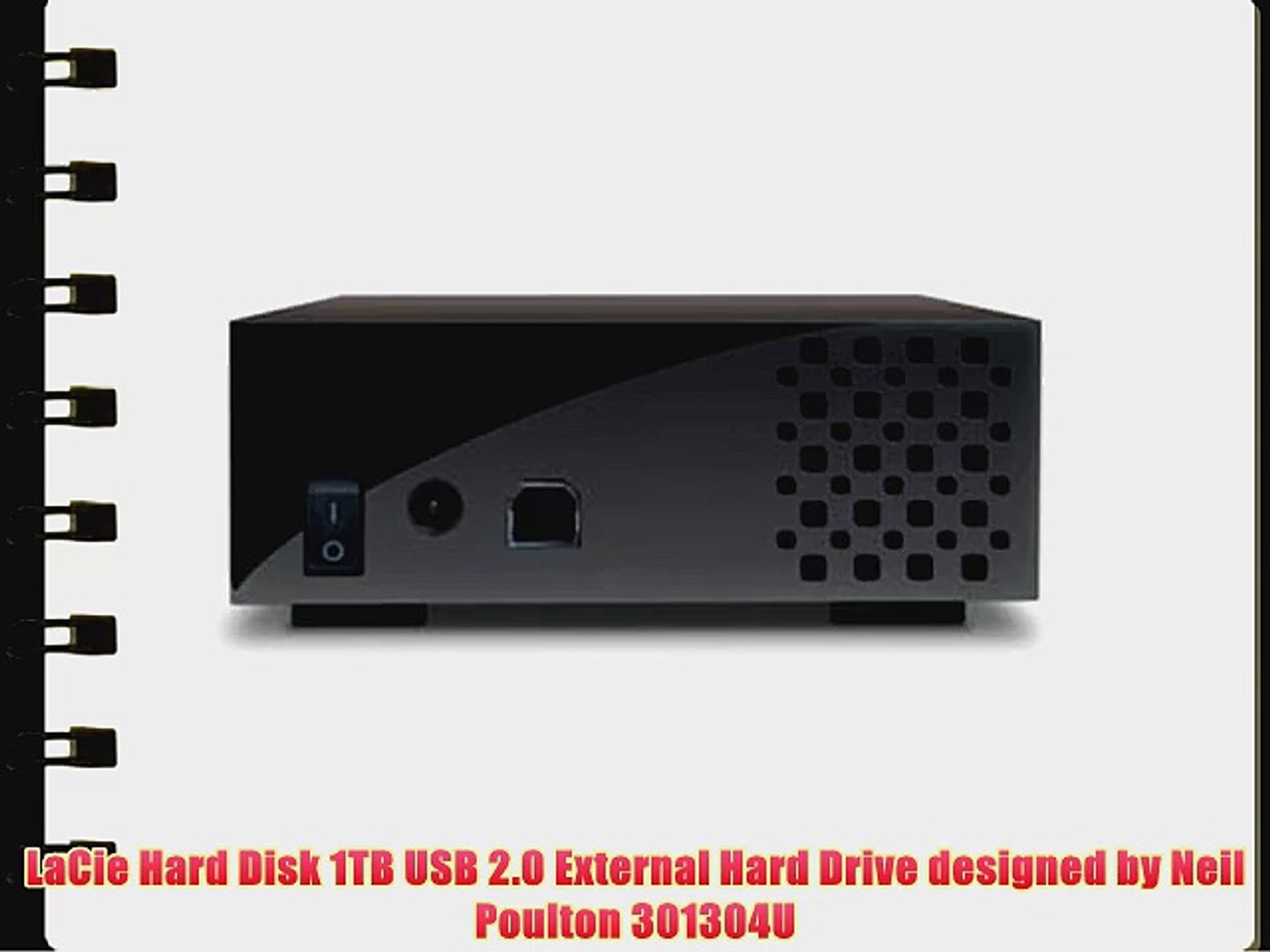 LaCie Hard Disk 1TB USB 2.0 External Hard Drive designed by Neil Poulton  301304U - video Dailymotion