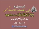 Hazrat Maulana Tanveer ul Haq Thanvi Sahab Shab e Bara'at 2 june 2015 Part 2