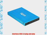 Bipra 500Gb 500 Gb 2.5 Inch External Hard Drive Portable Usb 2.0 - Blue - Fat32