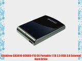 Clickfree CA3A10-6CBK9-F1S C6 Portable 1 TB 2.5 USB 3.0 External Hard Drive