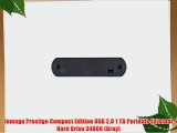 Iomega Prestige Compact Edition USB 2.0 1 TB Portable External Hard Drive 34866 (Gray)