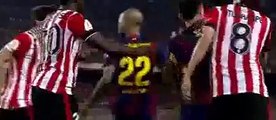 Neymar s Mad Skills In Copa Del Rey Final Make Athletic Bilbao Players Angry