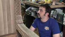 Bosnian Muslim sculptor carves chair for Pope Francis