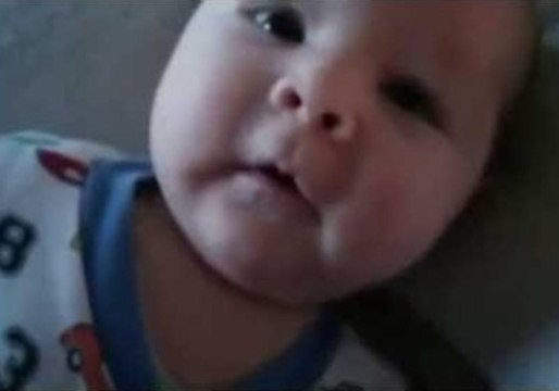 Baby Shocked by Brother's Fart Noises