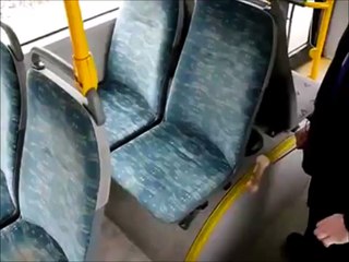 Incredible Amount of Dust on (in) the bus seat