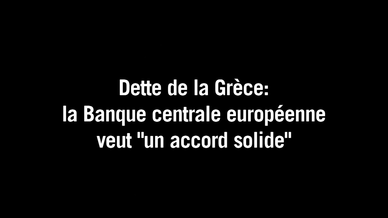 La Grèce dans la zone euro mais avec un accord solide (BCE)