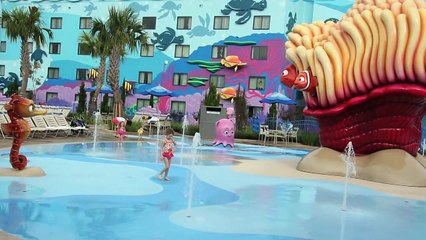The Big Blue Pool Video Tour - Disney's Art of Animation Resort - Walt Disney World