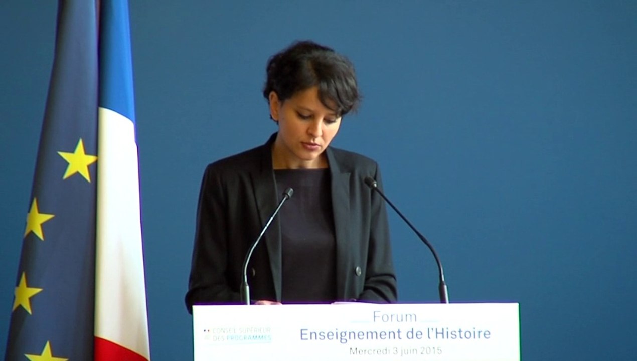 [ARCHIVE] Ouverture du forum sur l'enseignement de l'Histoire par Najat Vallaud Belkacem, 3 juin 2015