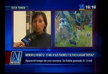 Adolescente que robó S/.15 mil para jugar Dota 2 apareció tras 8 días