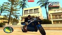 MITANDO NO GTA SAN ANDREAS DE MOTO (SEM MOD) - GTA SA