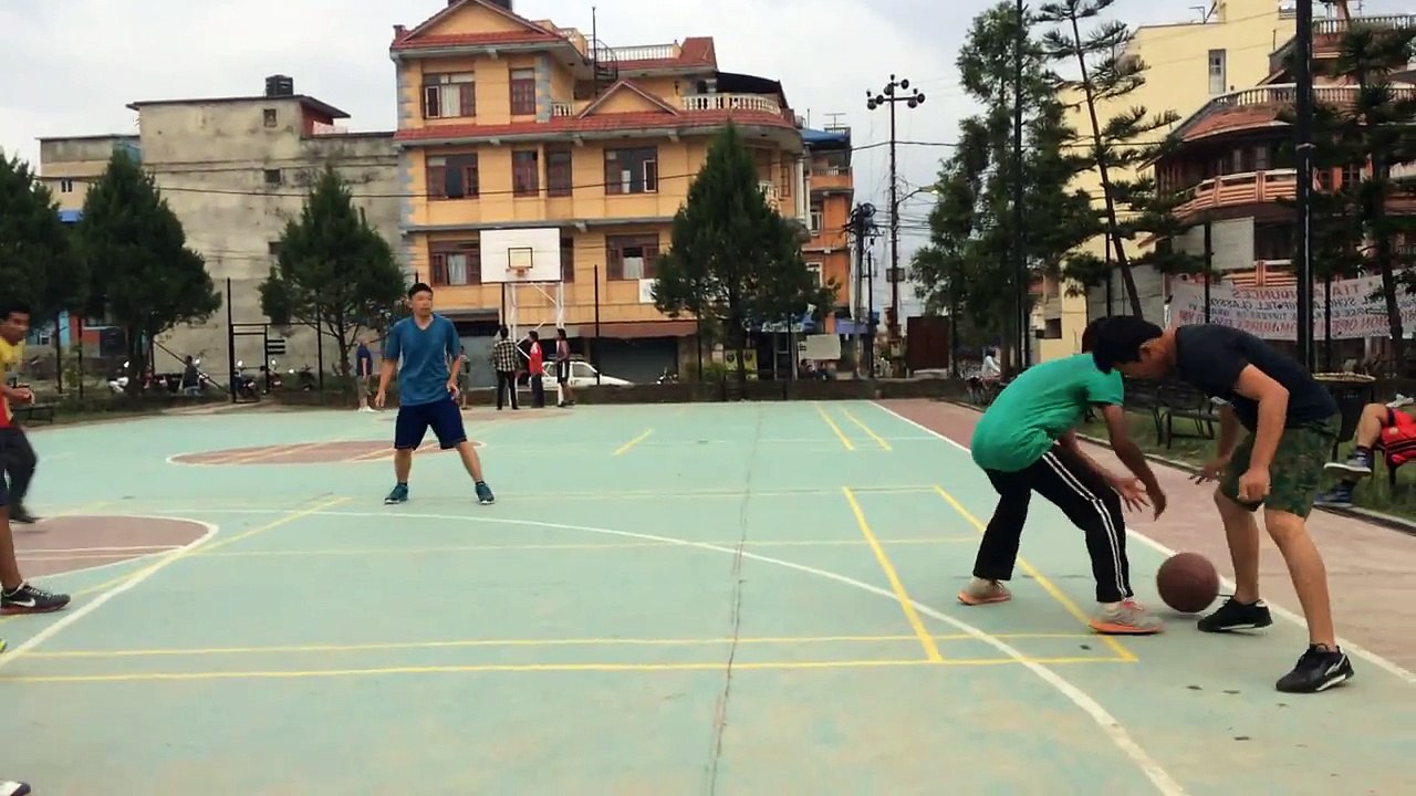 Basketball match Nepal vs china in golfutar court video Dailymotion