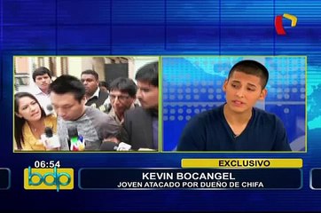 Joven atacado por dueño de chifa habló en exclusiva: universitario exige justicia