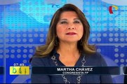 Martha Chávez: “Nadine Heredia debería pasar a condición de investigada en comisión MBL”