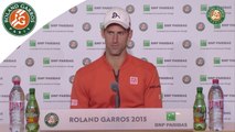 Conférence de presse Novak Djokovic Roland-Garros 2015 / Quarts de finale