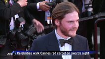 Celebrities walk Cannes red carpet on awards night
