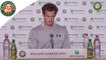 Conférence de presse Andy Murray Roland-Garros 2015 / Quarts de finale