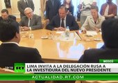 Serguéi Lavrov: 'Rusia y Perú mantienen posturas afines respecto a los asuntos mundiales'