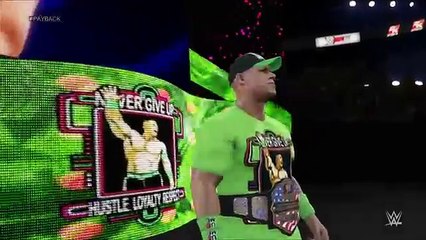 John Cena vs Rusev - Payback 2015 - WWE2K15 Simulation (Xbox One)