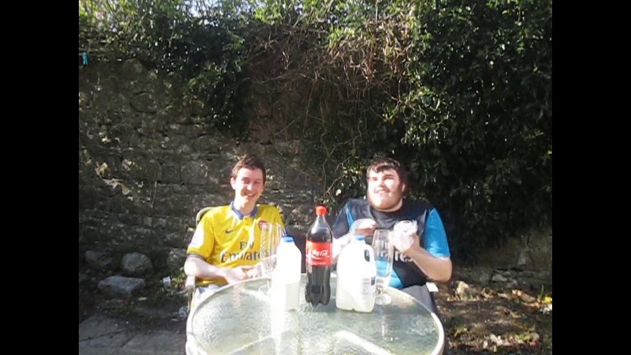 2 pints of Coke & Milk chug Challenge