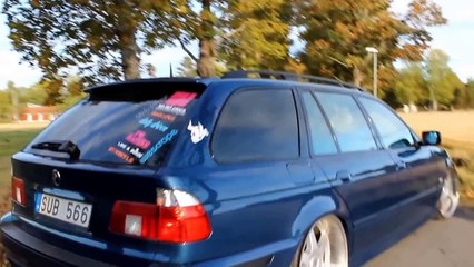 Slammed BMW E39 touring on Mk Motorsport