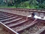 Real train suicide incide  not for the faint hearted