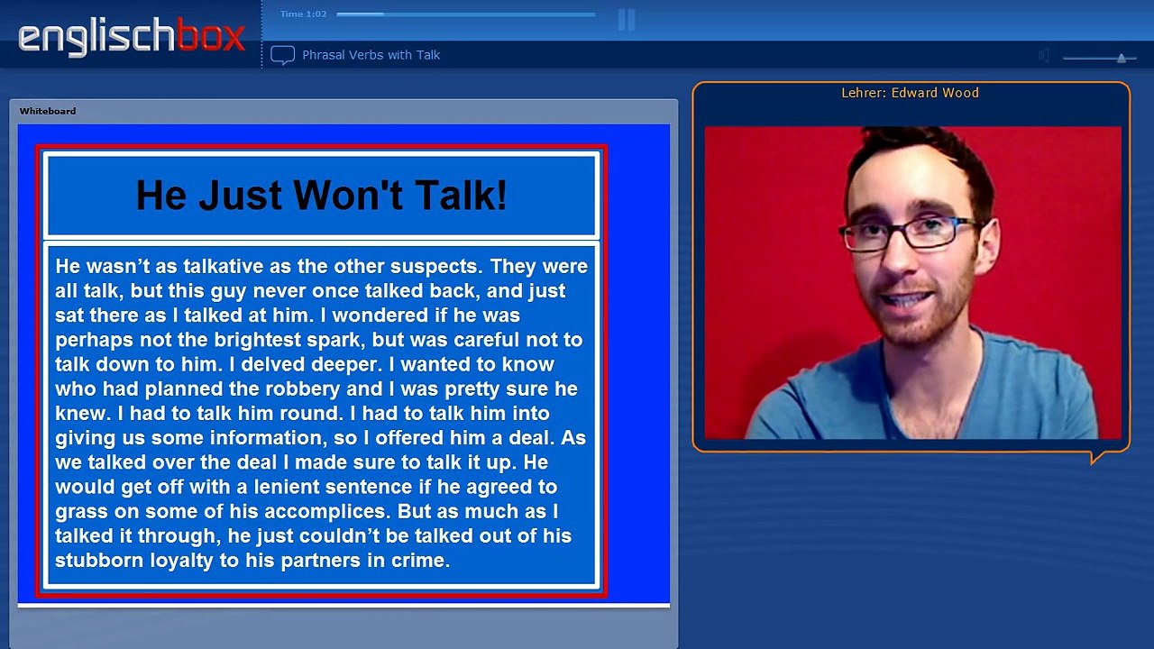 English Lesson | Phrasal Verbs | Talk