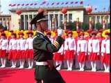 izado de bandera conmemoración China 60 años