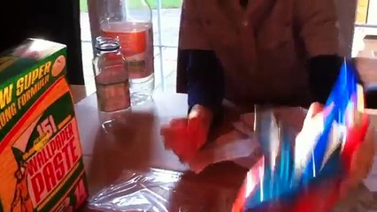 paper mache smoking & foaming volcano