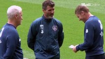 Roy Keane puts Ireland through their paces in training