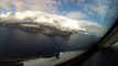 Cockpit - AVRO Rj100 Landing VAGAR Faroe Islands Rwy 30 visual waterfall approach Fantastic view