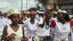 Azafady's Teza women singing at the International Women's Day carnival in Fort Dauphin, Madagascar