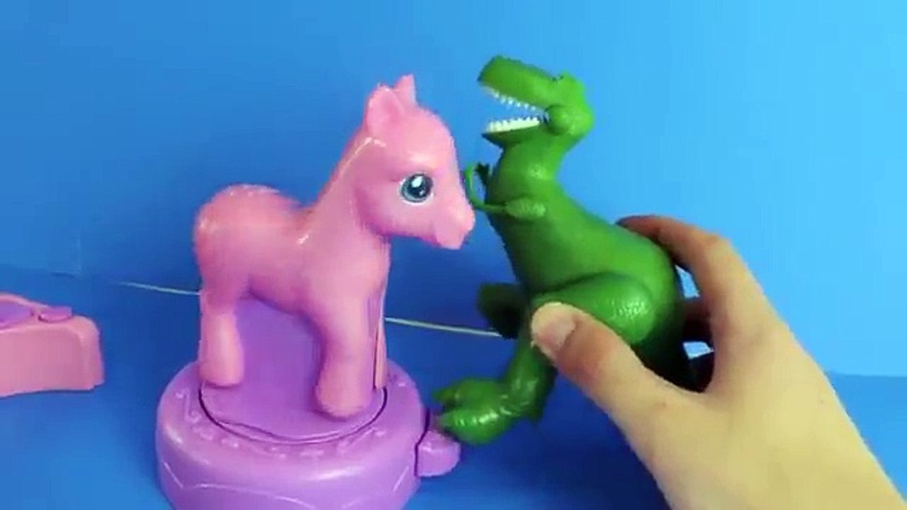 Disney Pixar Toy Story Rex Plays with Play Doh My Little Pony Pinkie Pie Pretty Parlor Set