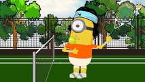 Minions Sports ~ Minions Tennis Game ~ Funny Cartoon [HD]