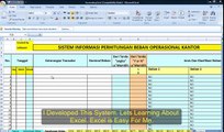 How To Build Operating Expense Information System Using Microsoft Excel. Step by Step.