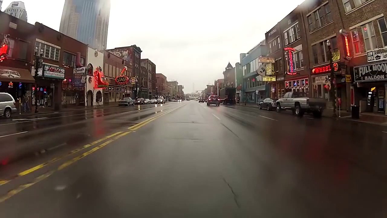 Driving Tour of Downtown Nashville Tennessee