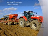 Agriculture: semis du blé au GPS avec tracteur Massey Ferguson 8470 et semoir Kverneland