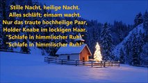 Stille Nacht  Weihnachtslied Wörter Lyrics   Original Austrian Christmas Carol