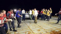 U.S. Navy Rescue 282 Migrants from Overcrowded Sinking Vessel in Mediterranean Sea