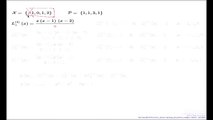 Example of polynomial interpolation via Lagrange polynomials