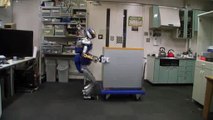 Des robots japonais portent des objets très lourds.
