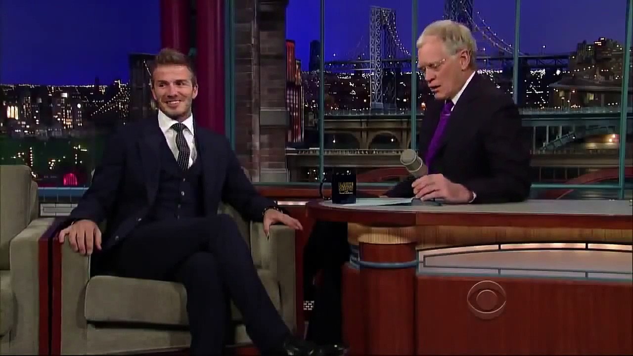 David Beckham on David Letterman Full Interview