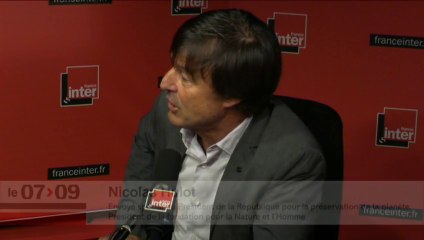 Nicolas Hulot : "Ce n'est pas le climat qu'il faut changer, c'est le modèle"