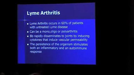 Andrea Gaito, M.D - Clinical Evaluation and Treatment of Lyme Arthritis