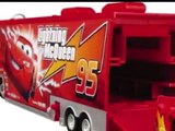 Disney Pixar Cars Mack Hauler and Lightning McQueen Toy, Disney Vehicle Toys For Kids