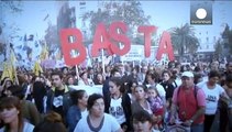 مظاهرات في الأرجنتين للتنديد بالعنف ضد النساء