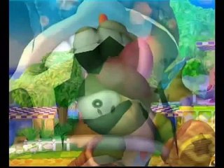 スマブラX：手前に飛んだ時の顔を撮ったもの