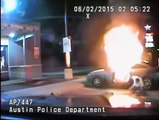 Arrestation violente  Il fait exploser sa voiture pendant son arrestation par la police