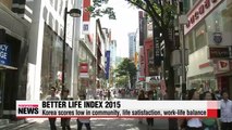 Korea's ranking drops in OECD better life index