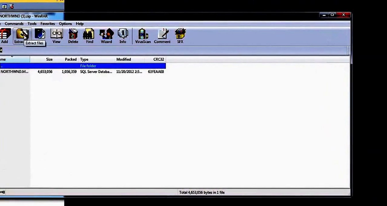 How to attach Northwind Database to SQL Server Management Studio