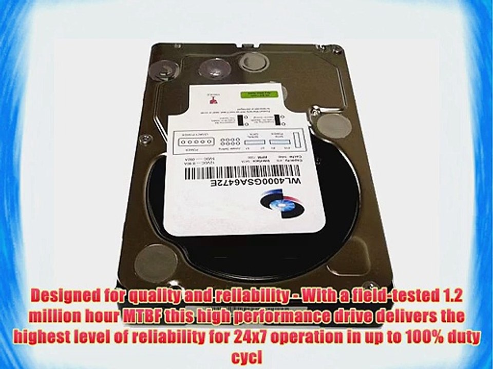 WL 4TB 7200RPM 64MB Cache SATA 6.0Gb/s (Enterprise Grade) 3.5 Hard Drive (For Server RAID NAS